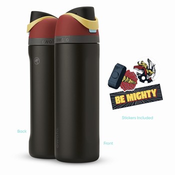 Owala 24oz Marvel Water Bottles Black Canada | WYHVQ-9428